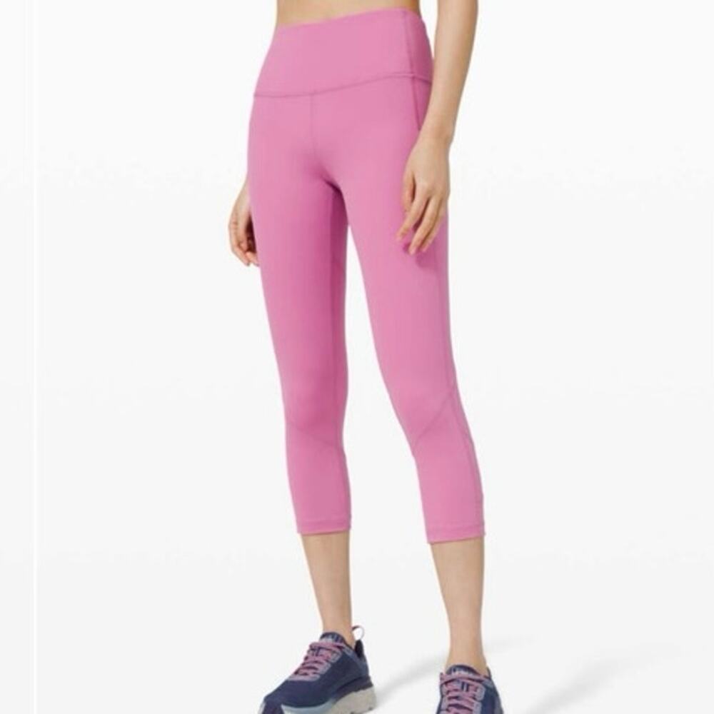 Lululemon Pace Rival High-Rise Crop 22" Magenta Glow